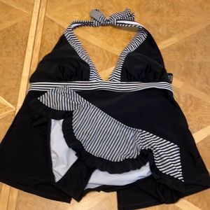 George 2 Piece Swim Suit Top XL 16/18 Bottom Size S/M New